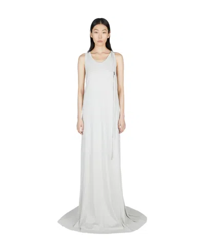 Ann Demeulemeester X-long Flared Dress In Grey