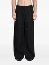 Ann Demeulemeester Ibert Pants In Black Wool And Polyester In Black