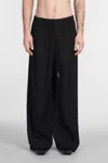Ann Demeulemeester Ibert Pants In Black Wool And Polyester In Black