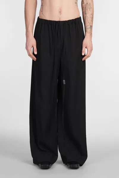Ann Demeulemeester Ibert Pants In Black Wool And Polyester