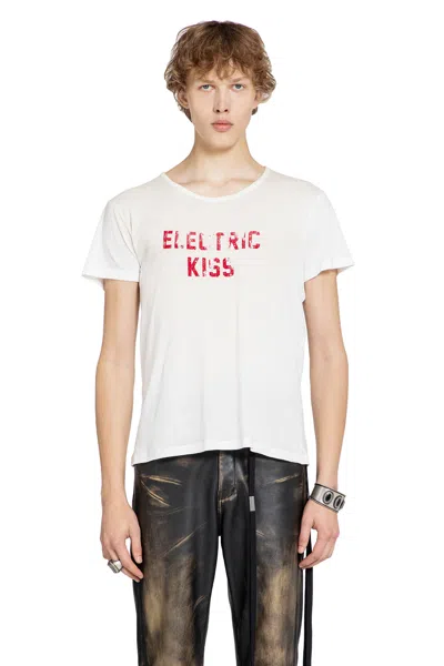 Ann Demeulemeester Idar Cropped Standard Fit T-shirt In White