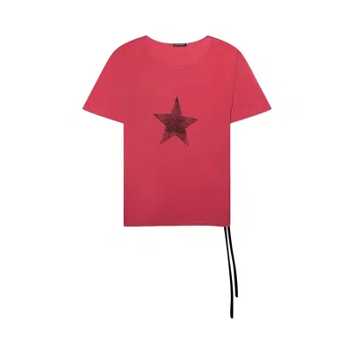 Pre-owned Ann Demeulemeester Idar Cropped T-shirt 'red' | Men's Size L