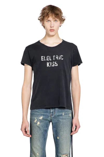 Ann Demeulemeester Idar Cropped Standard Fit T-shirt In Black