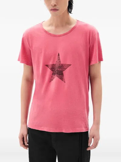 Ann Demeulemeester Idar Cropped T-shirt Red In Nude