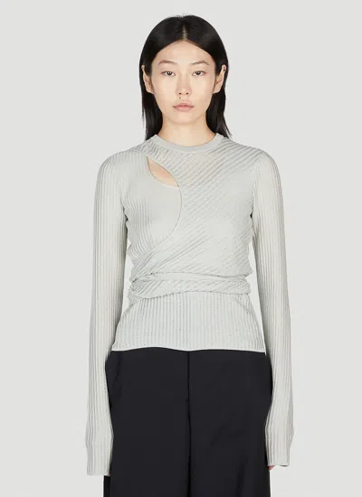 Ann Demeulemeester Iduna Top In Grey