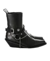 Ann Demeulemeester Ieva Santiags Ankle Boots In Black