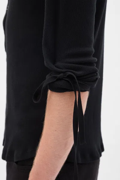 Ann Demeulemeester Ilyas Serafino Top In Black