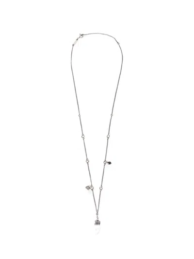 Ann Demeulemeester Impi Quartz Necklace In Silver
