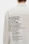 Ann Demeulemeester Isak Twisted Script Print Shirt
