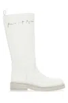 Ann Demeulemeester Ivory Canvas Jose Boots