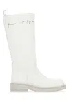 Ann Demeulemeester Ivory Canvas Jose Boots