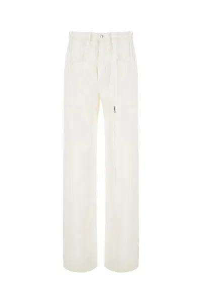ANN DEMEULEMEESTER IVORY DENIM JEANS