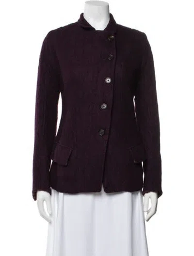 Pre-owned Ann Demeulemeester Jacket In Purple