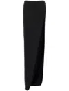 Ann Demeulemeester Black Leather Skirt In Black