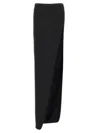 Ann Demeulemeester Black Leather Skirt In Black