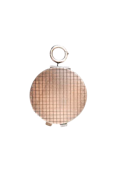 Ann Demeulemeester Jannina Rounded Mirror Charm In Silver