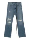 Ann Demeulemeester Denim Trousers With Belt Loops In Blue