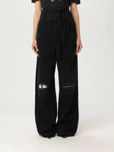 Ann Demeulemeester Jeans  Woman Color Black