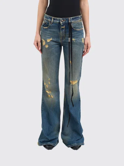 Ann Demeulemeester Jeans  Woman Color Blue