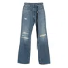 Ann Demeulemeester Jeans With Belt Loops In Blue