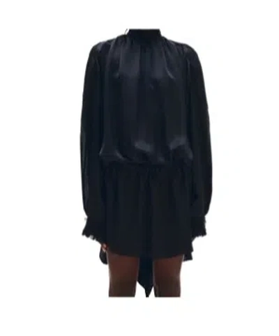 Ann Demeulemeester Jenna Turtleneck Dress In Black