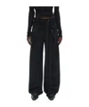 Ann Demeulemeester Jilleke High Comfort Double Belted Trousers In Black