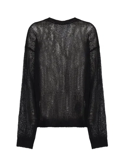 Ann Demeulemeester Joas Comfortable Round-neck Sweater In Black