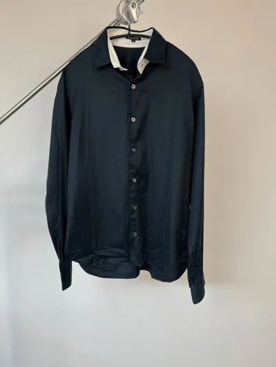 Pre-owned Ann Demeulemeester Joint Color Shirt - Dmc In Black