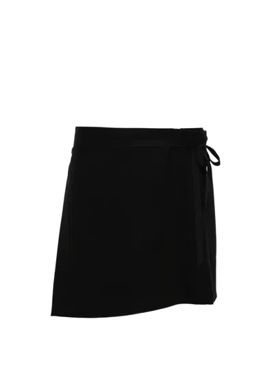 Ann Demeulemeester Jolien Asymmetric Mini Skirt In Black