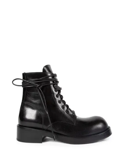 Ann Demeulemeester Jomund Lace-up Leather Boots In Black