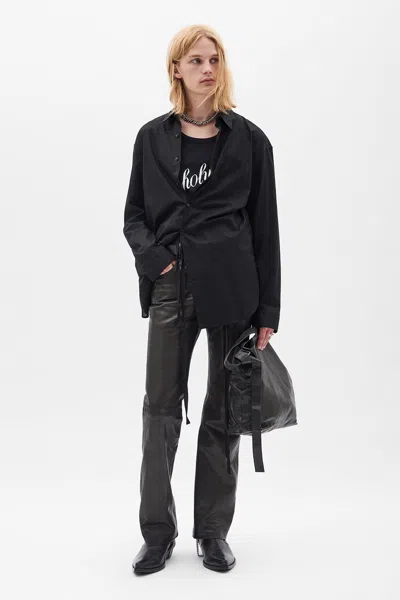 Ann Demeulemeester Jonas 5 Pockets Slim Fit Bootcut Pants In Black