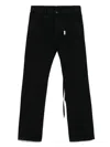 Ann Demeulemeester Denim Trousers With Belt Loops In Black