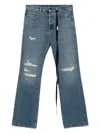 Ann Demeulemeester Denim Trousers With Belt Loops In Blue
