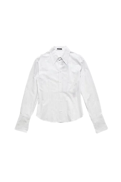 Ann Demeulemeester Joren Fitted Shirt With Cufflinks In White