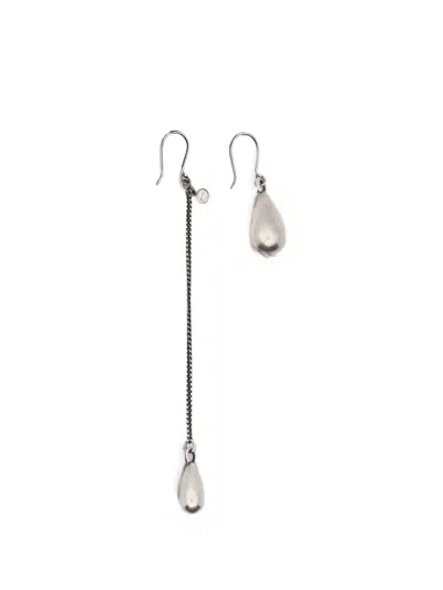 Ann Demeulemeester Judith Drop Earrings In Silver