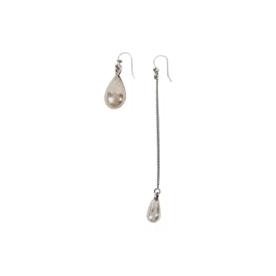 Ann Demeulemeester Judith Earrings In Silver