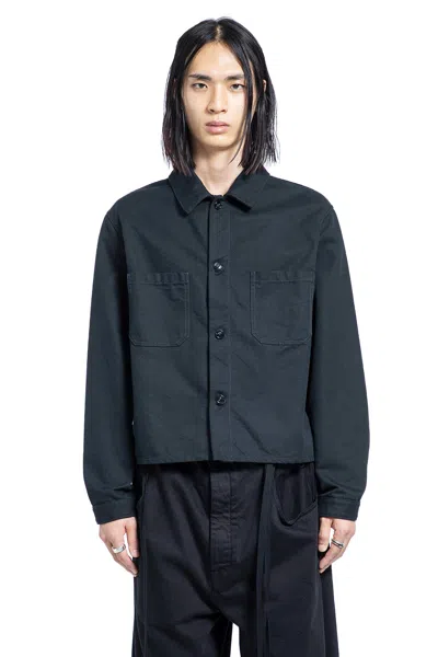 Ann Demeulemeester Juel Boxy Overshirt In Black