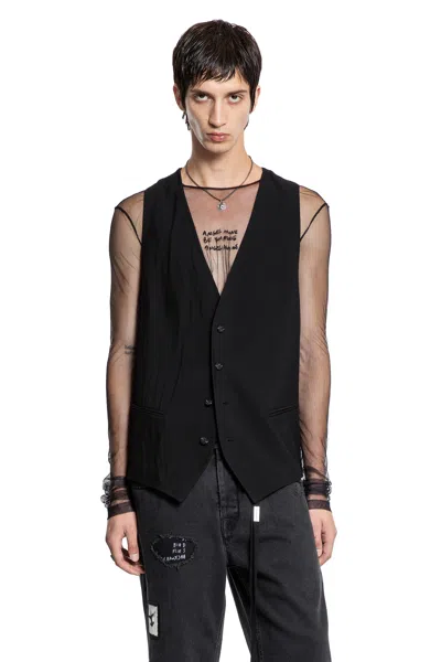 Ann Demeulemeester Juikko Classic Waistcoat In Black