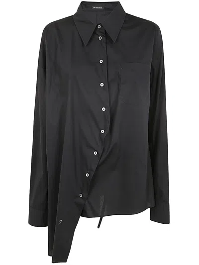 Ann Demeulemeester Jula Dropped Shoulder Shirt Popeline Black