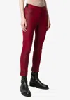 Ann Demeulemeester Julius Skinny Trousers In Red
