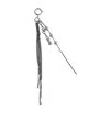 Ann Demeulemeester Beaded Chain Charm Loops Dangling In Gray
