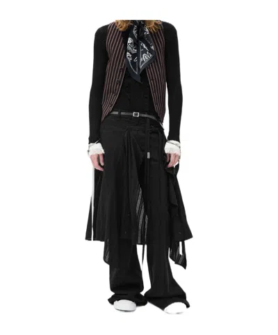 Ann Demeulemeester Kaare Classic Waistcoat In Black