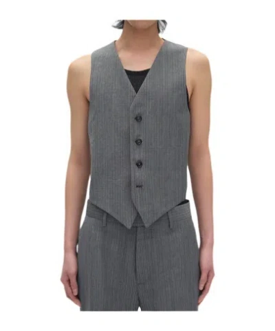 Ann Demeulemeester Kaare Classic Waistcoat In Gray