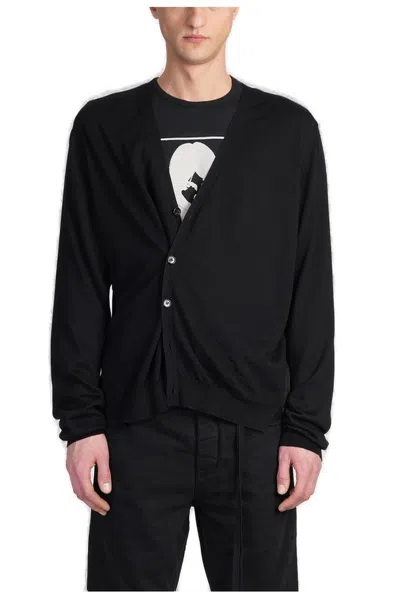 Ann Demeulemeester Kador Cardigan In Black Wool
