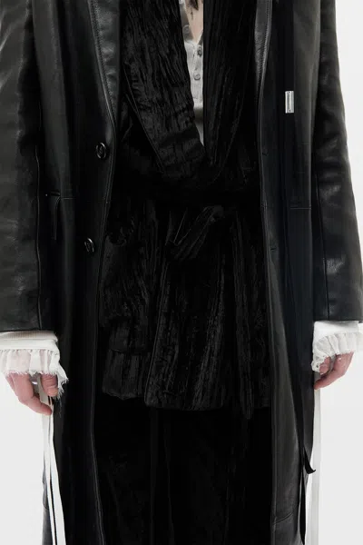 Ann Demeulemeester Kamil Fluid Belted Jacket In Multi