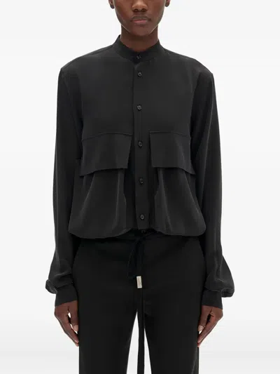 Ann Demeulemeester Karita Cargo Shirt In Black