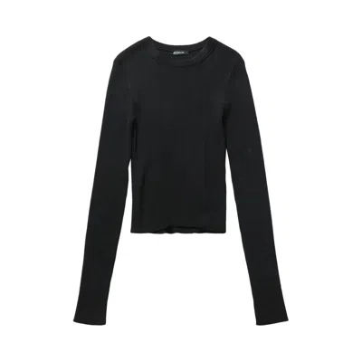 Pre-owned Ann Demeulemeester Kati Cropped Sweater 'black' | Women's Size S
