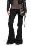 Ann Demeulemeester Kel Lace-up Bootcut Trousers In Multi