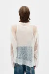 Ann Demeulemeester Kent Open Neck High Comfort Sweater In Multicolor