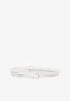 Ann Demeulemeester Kepa Leather Triple Belt In White